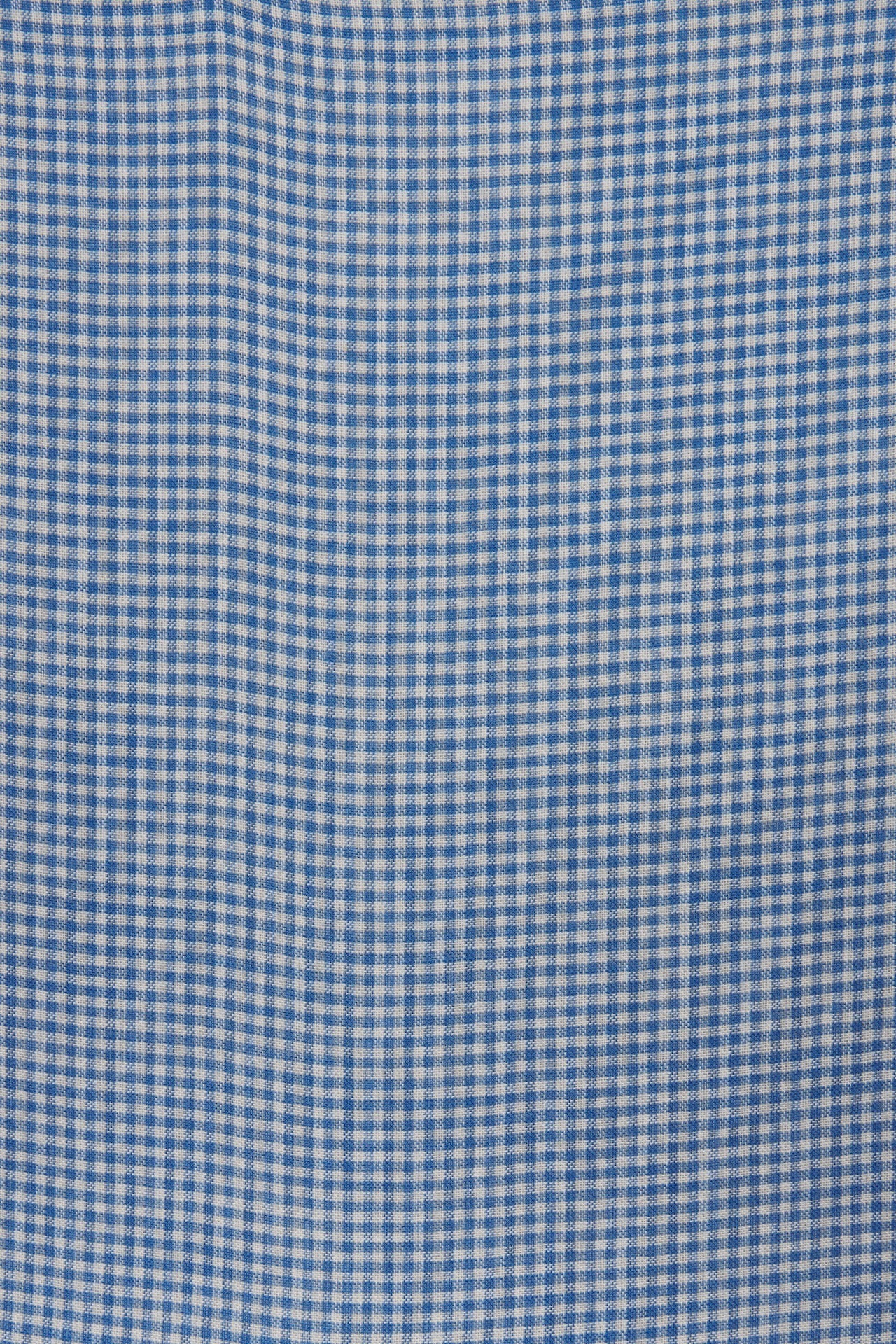 Trovata Elodie Dress Seabrook Gingham cotton fabric swatch showing the gingham check weave womens fashion Utah