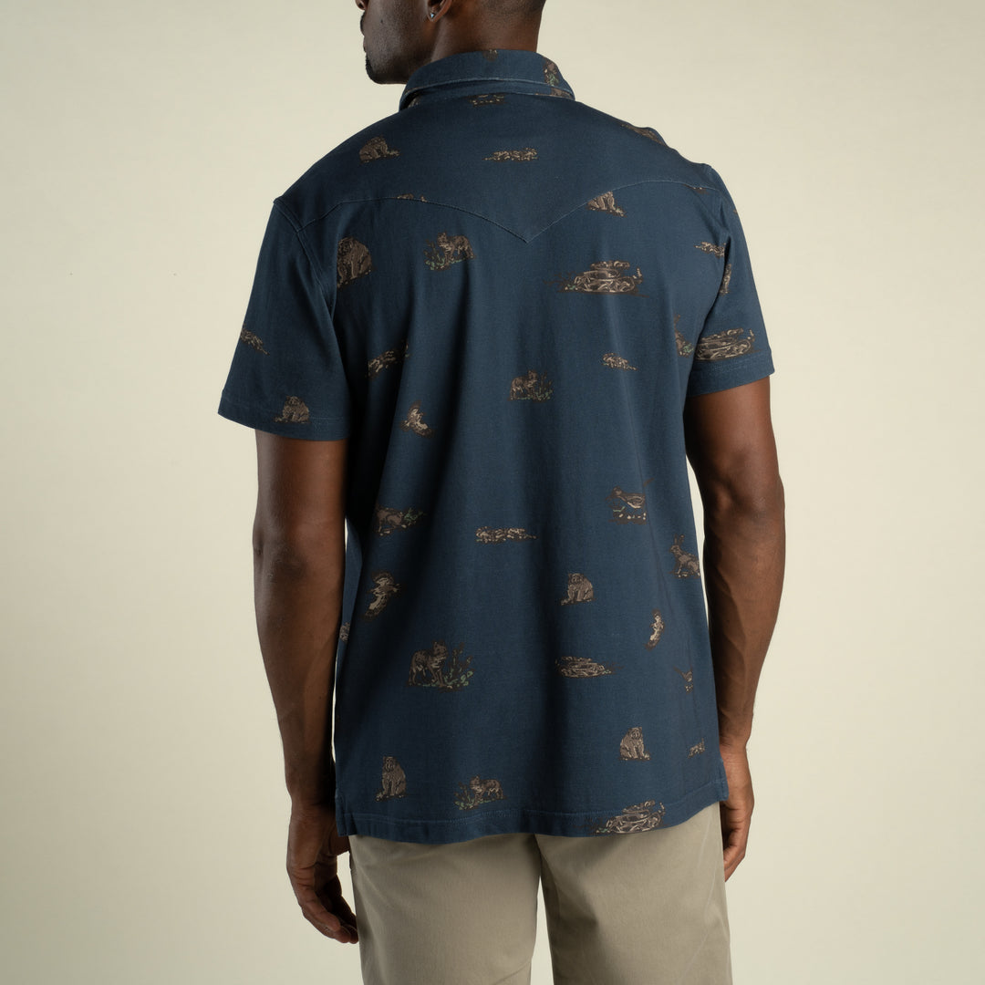Sendero Cantina Pique Polo Short Sleeve Shirt