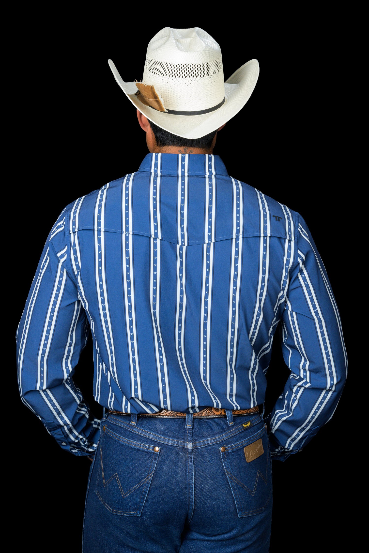 Ferrell Mens The Tucker Snap Shirt in Blue