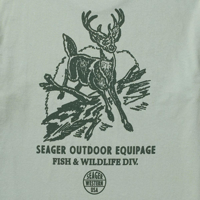 Seager Mens Division Premium Tee Pigment Moss