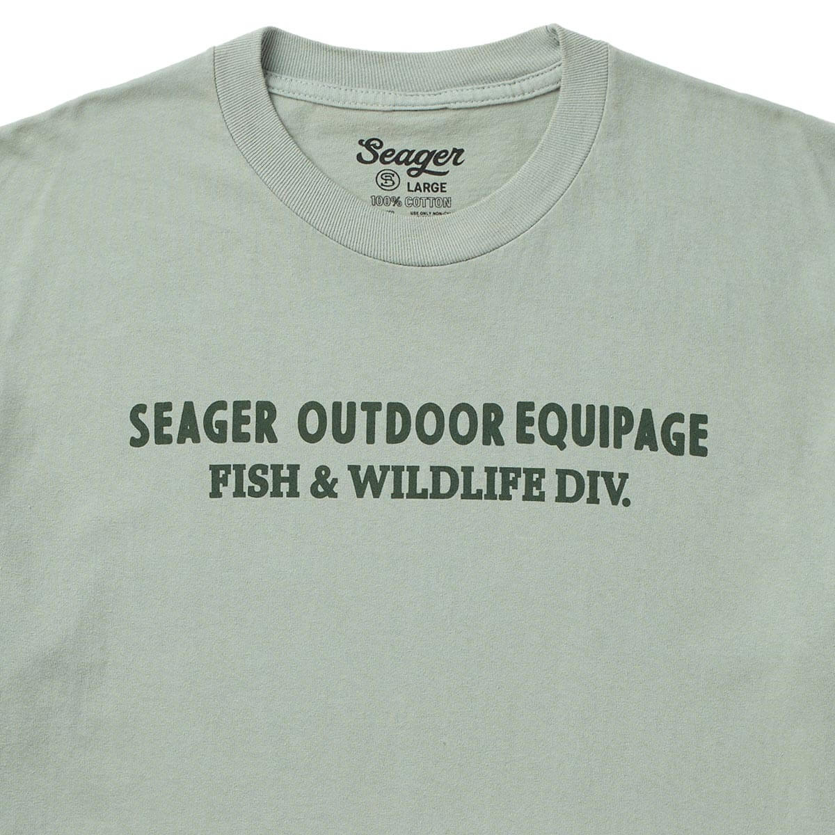 Seager Mens Division Premium Tee Pigment Moss