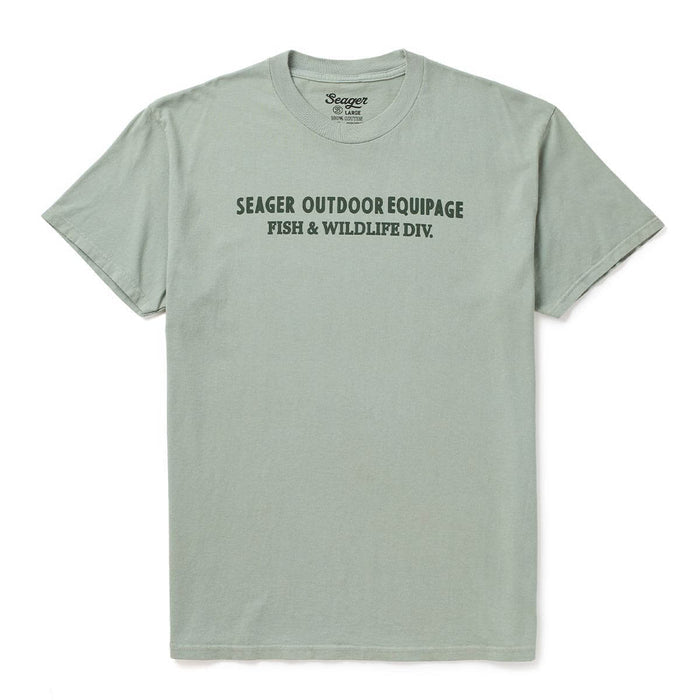 Seager Mens Division Premium Tee Pigment Moss