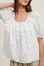 Fallon Floral Contract Blouse order today at boltranchstore.com