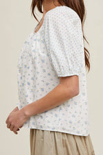 Fallon Floral Contract Blouse order at boltranchstore.com