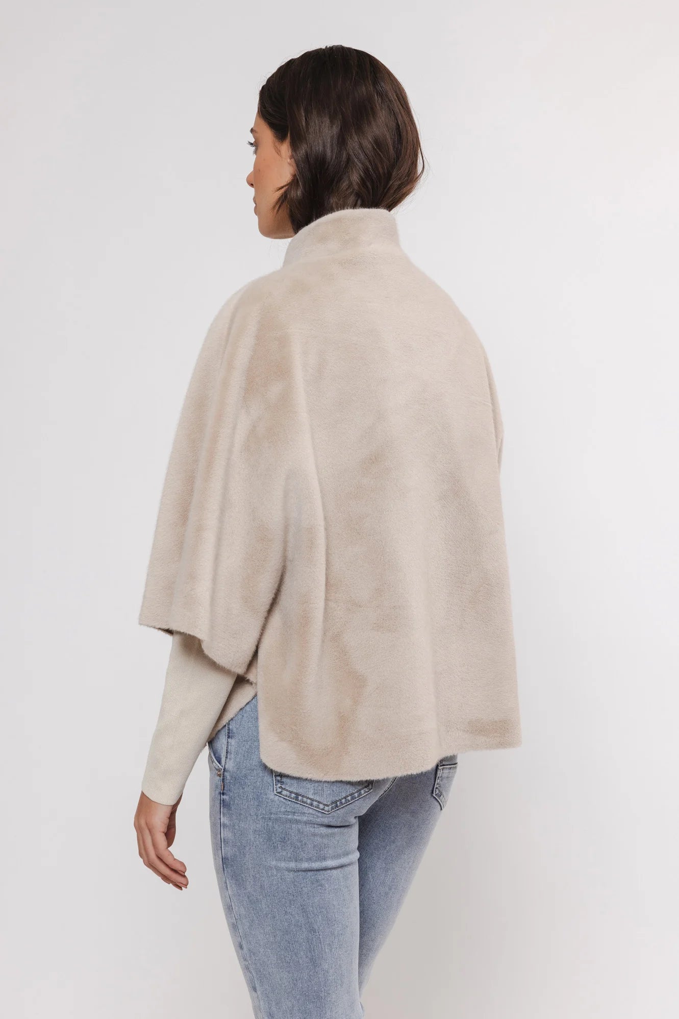Faux Fur Cape
