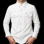 Ferrell Core Kids White Snap Shirt a long sleeve snap up shirt at boltranchstore.com