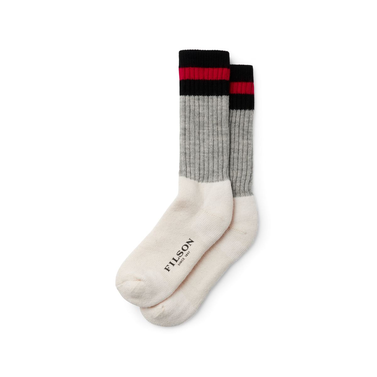 Filson 1970s Logger Thermal Socks red white black Mens western fashion Boltranchstore.com Free Shipping