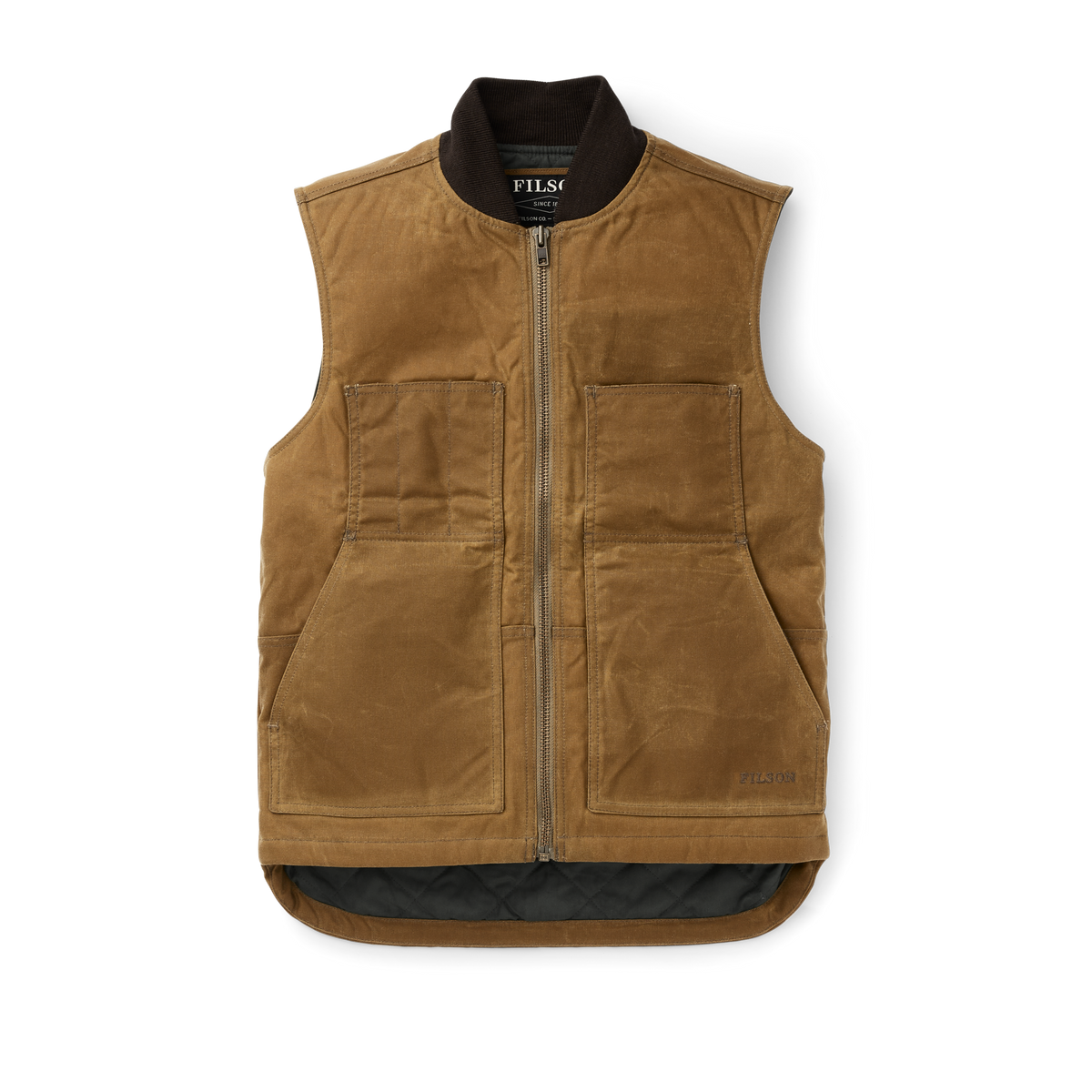 Filson Tin Cloth Insulated Work Vest buy at boltranchstore.com western work wear free shipping durable