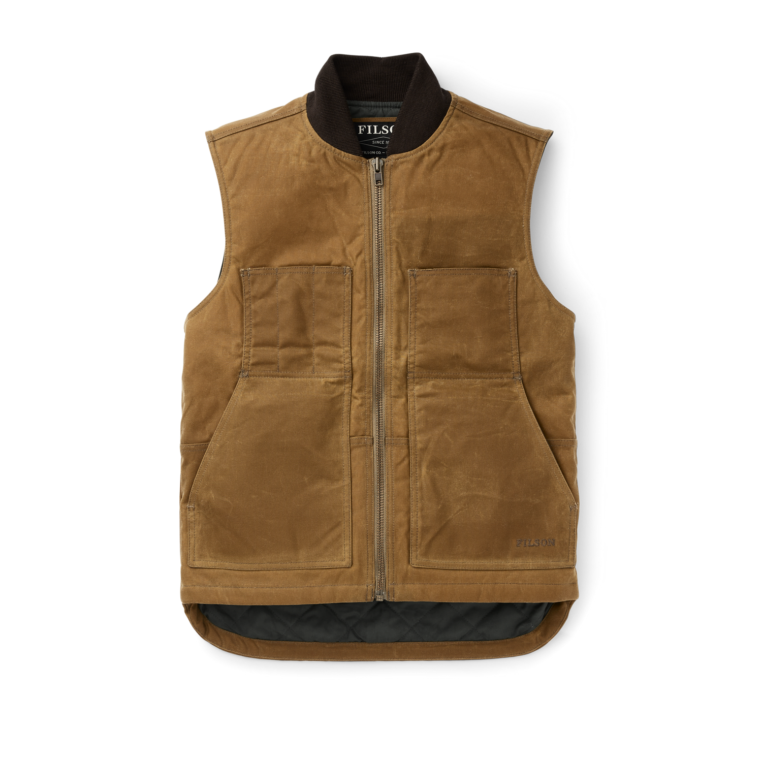 Filson Tin Cloth Insulated Work Vest buy at boltranchstore.com western work wear free shipping durable