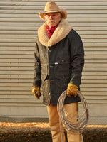 Filson Wrangler Indigo Packer Jacket ranch jacket ranchwear collaborate Mens fur coat winter collector boltranchstore.com free shipping popular fall 2025