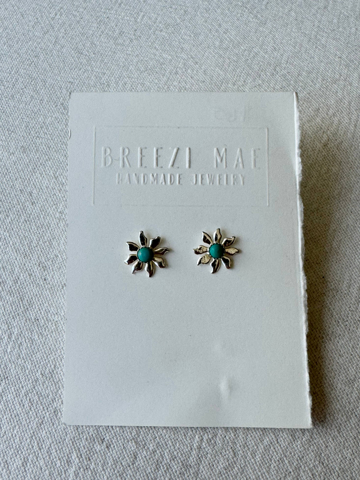 Flower Turquoise Stud Earrings  order at boltranchstore.com