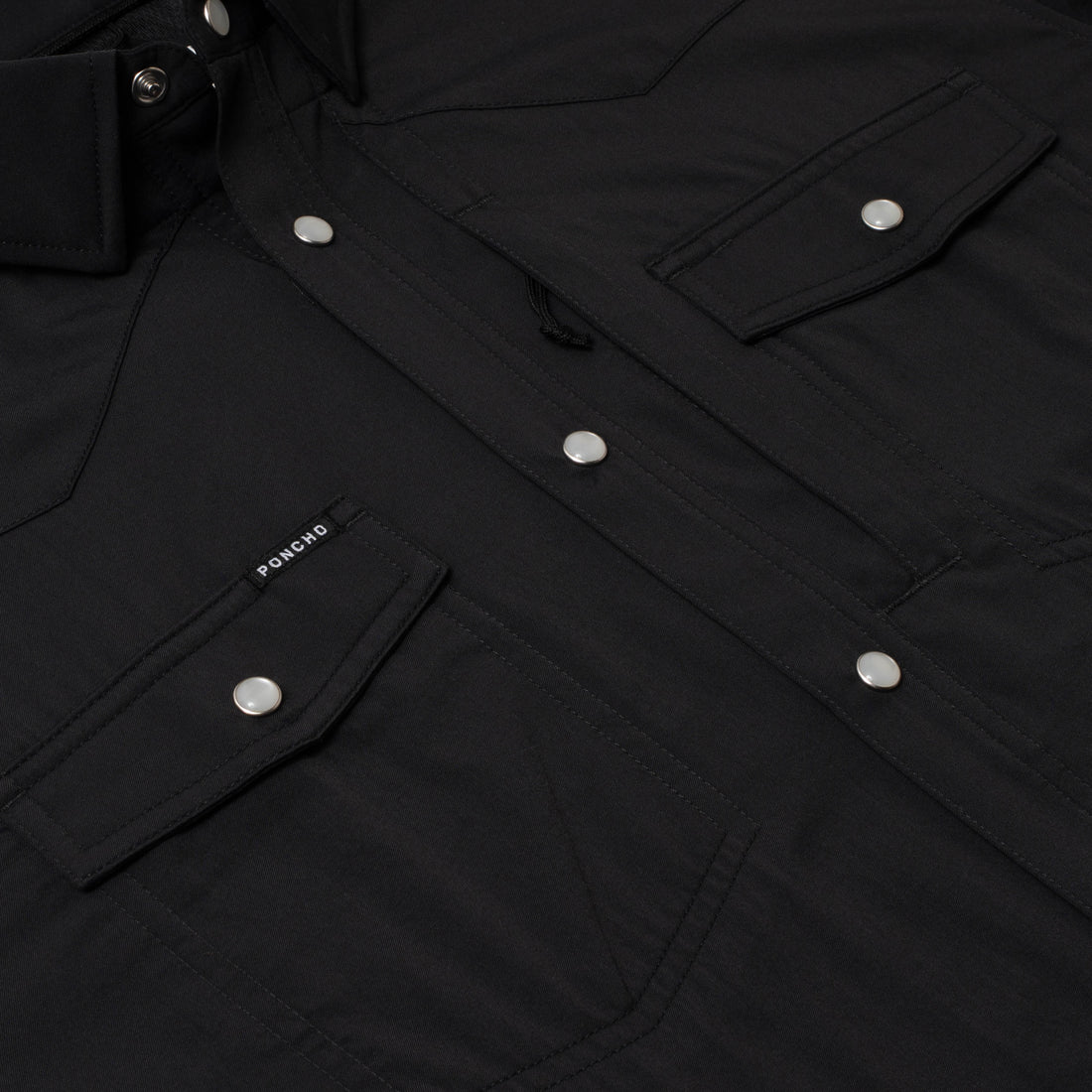Poncho Mens Bandera Shirt in Black