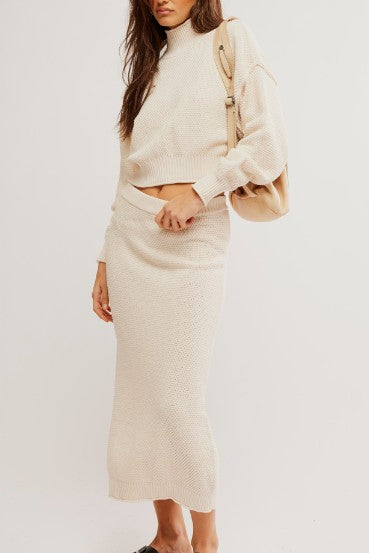 Free People Hailey Sweater Skirt Set