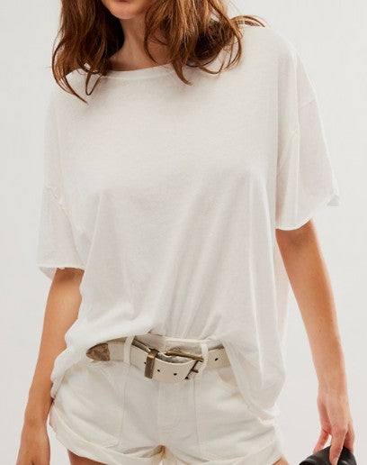 Free People Nina SS Tee - Ivory