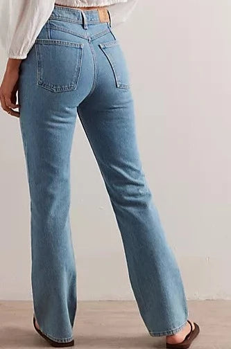 Free People Xena Slim Straight Jeans