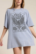 Free Bird Vintage Tee womens oversized tshirt free shipping Boltranchstore.com zutter
