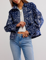 Free People Bandana Jacquard Shirt womens fashion Boltranchstore.com popular viral Ballerina Farm clothing