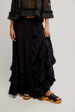 Free People Brynn Maxi Skirt Black Buy at Boltranchstore.com western boutique