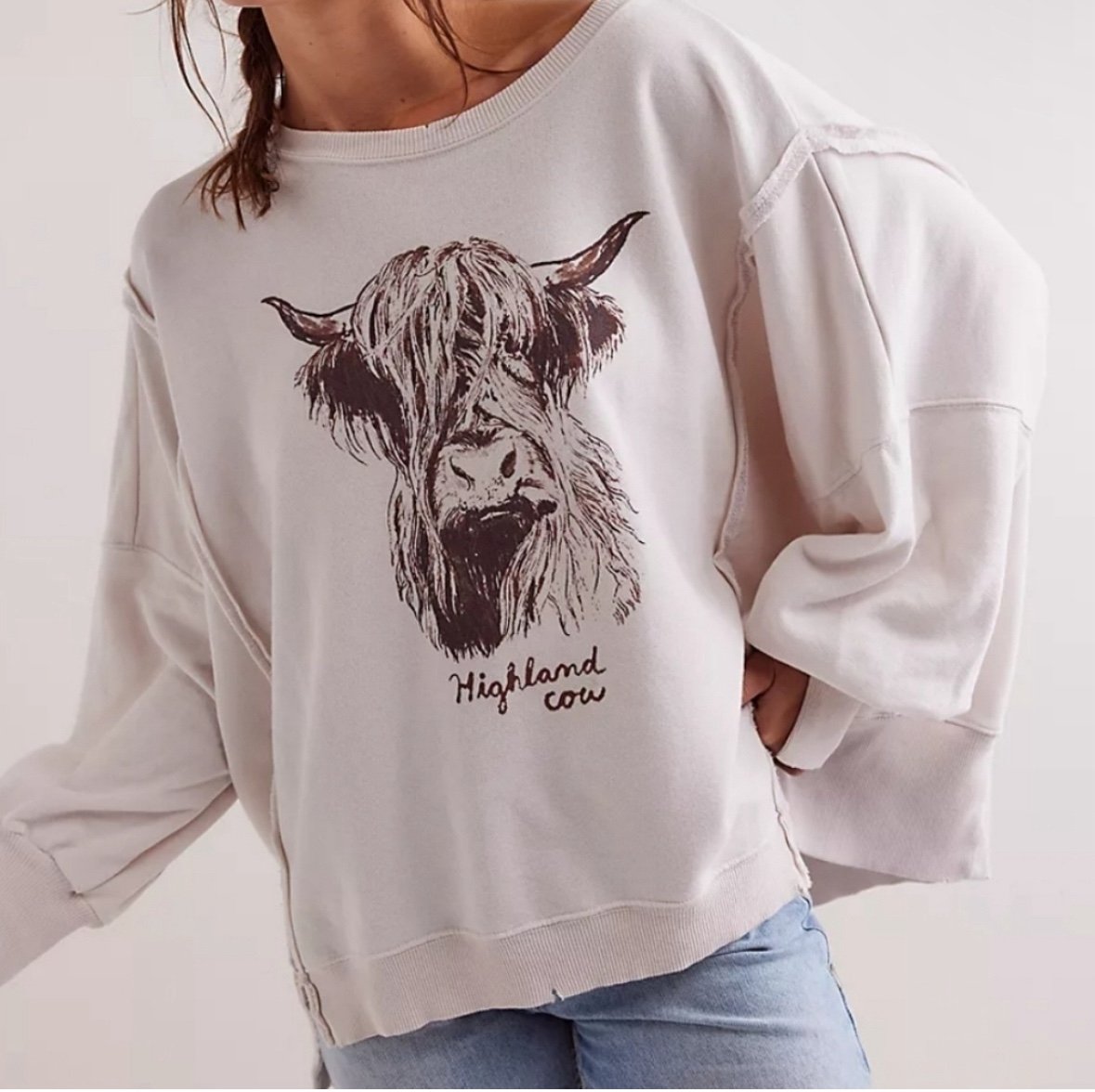 Free People Highland Cow Camdon Buy at Boltranchstore.com western boutique