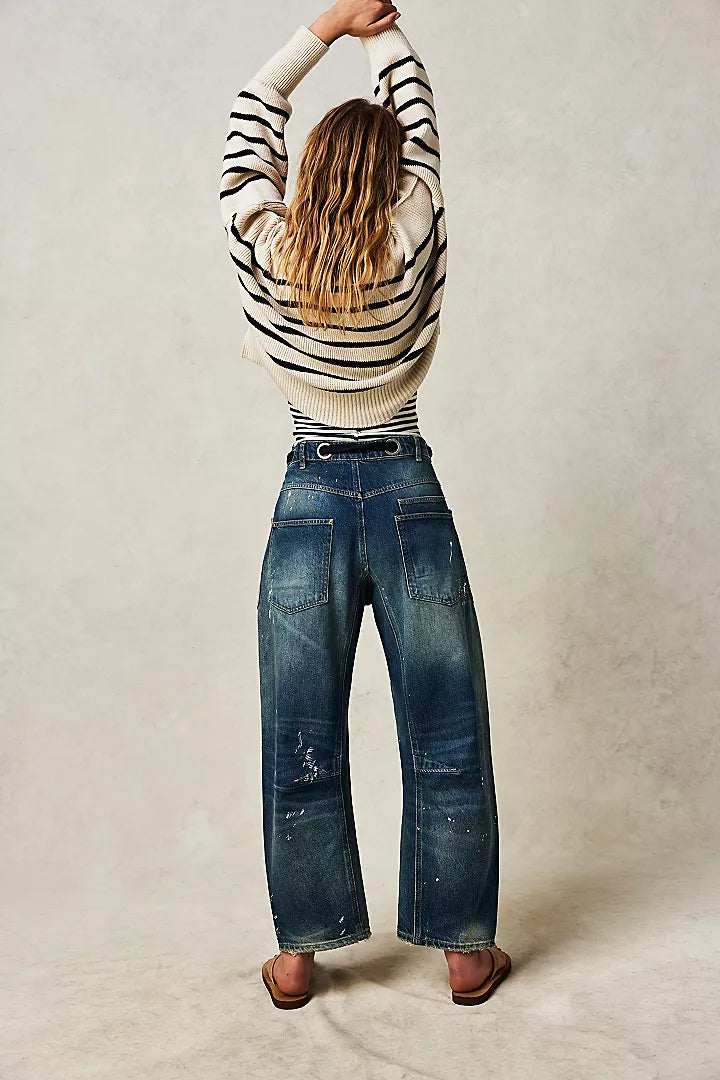 Free People Moxie Low Slung Pull on Barrel