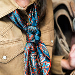Fringe Back Forty Scarf MENS WOMENS Boltranchstore.com free shipping mens womens accessories blue wildrag neck scarf cowboy 