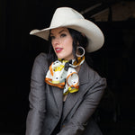Fringe Bronco Buster Silk Scarf shop at boltranchstore.com free shipping