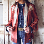 Fringe Twilly Howdy America at boltranchstore.com free shipping scarf america in stock