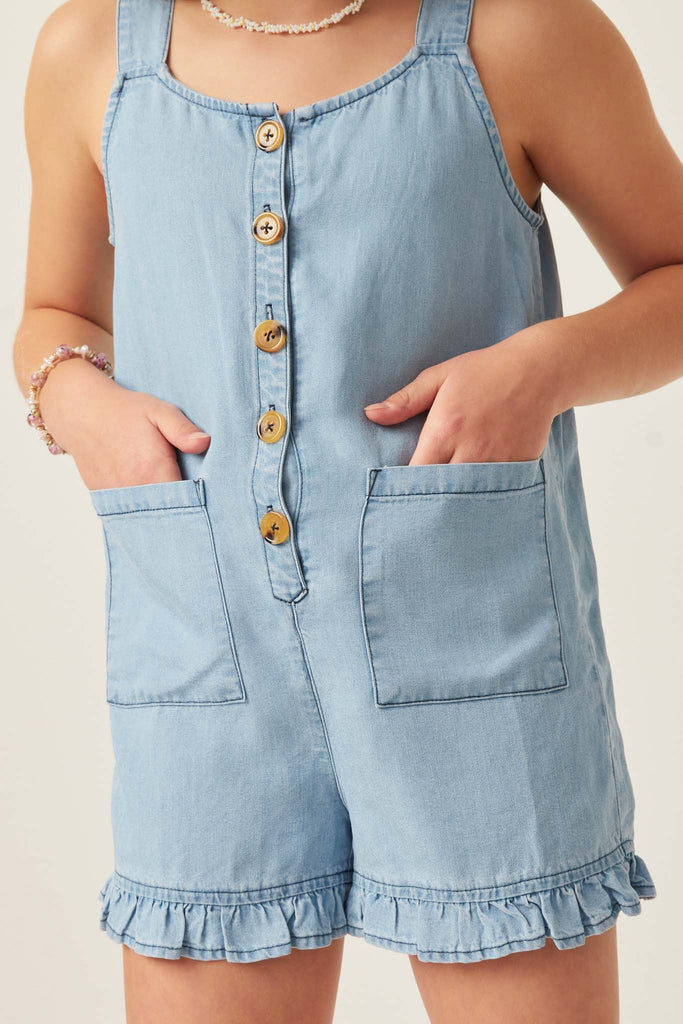 Tencel Ruffle Patch Pocket Jumper