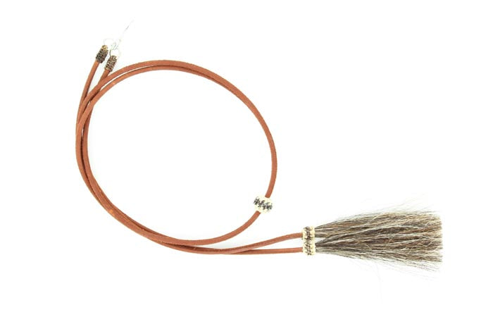 Stampede String Lea with Horse Hair Tail