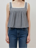 Gingham Babydoll Top find at boltranchstore.com western boutique