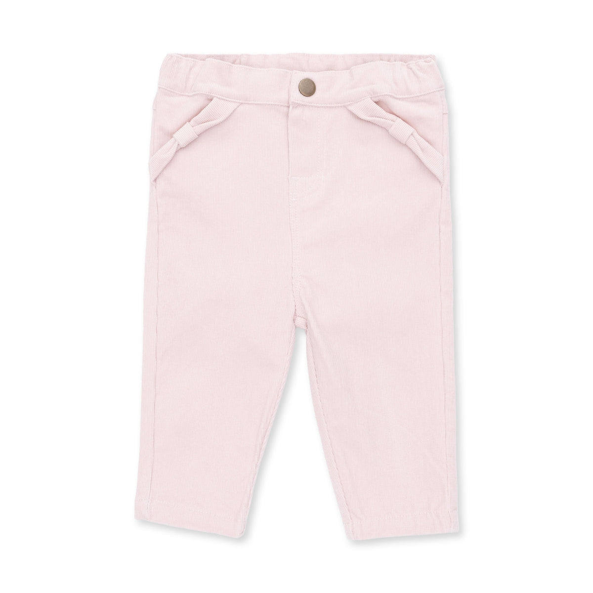 Western baby clothing kids western boutique Utah Veiled Pink Corduroy Adjustable Pants and Bow Pocket SKU 1495-F26-VCO  