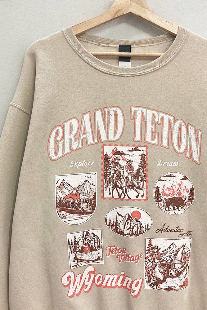 Grand Teton Adventure Crewneck order today at boltranchstore.com