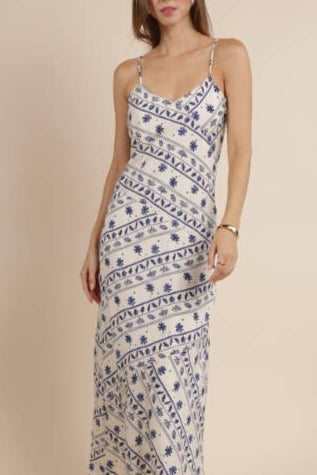 Great Springs Maxi Slip Dress womens casual summer spaghetti strap dress at Boltranchstore.com 