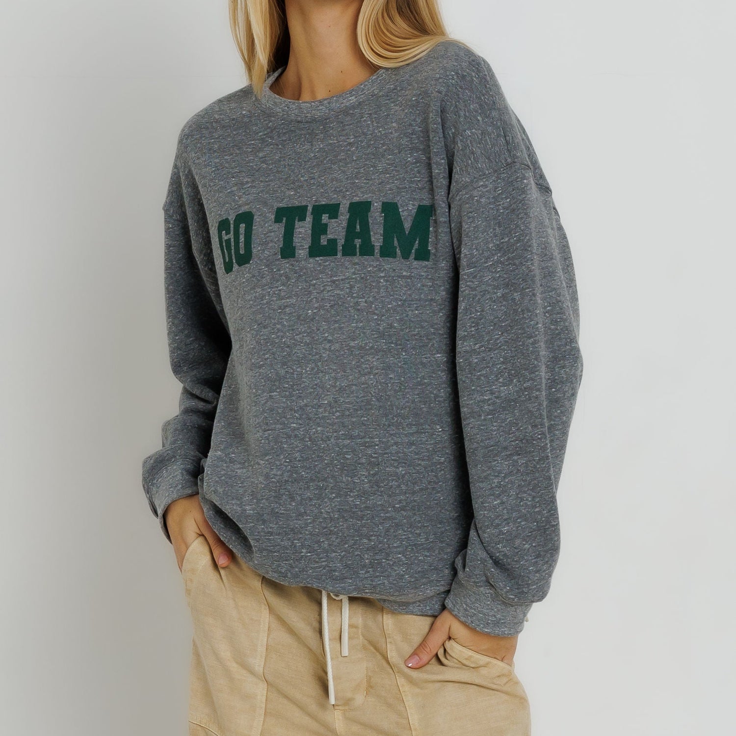 Green Go Team Oversized Crew shop at boltranchstore.com Green Go Team Oversized Crew 