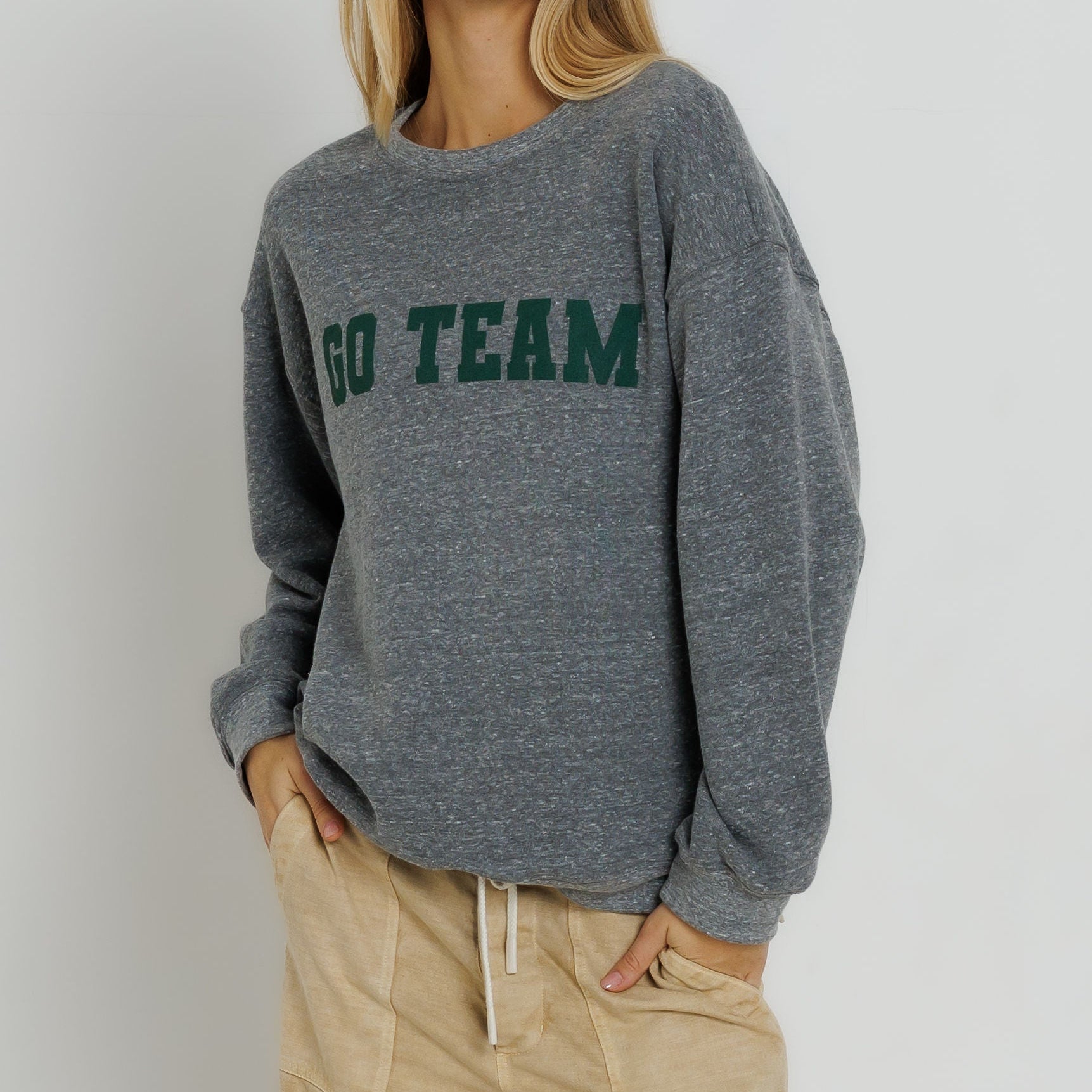 Green Go Team Oversized Crew shop at boltranchstore.com Green Go Team Oversized Crew 