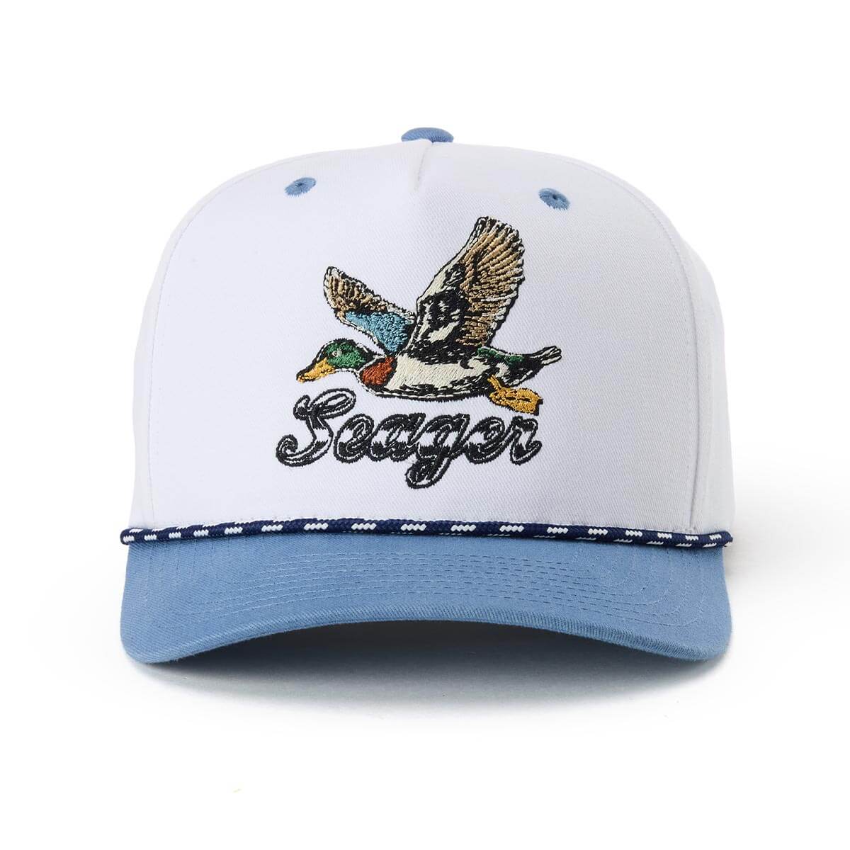 Mens western clothing rodeo Utah Greenhead Snapback White Blue SKU MHSU26GHEDWHT Boltranchstore.com free shipping