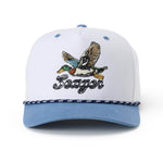 Mens western clothing rodeo Utah Greenhead Snapback White Blue SKU MHSU26GHEDWHT Boltranchstore.com free shipping