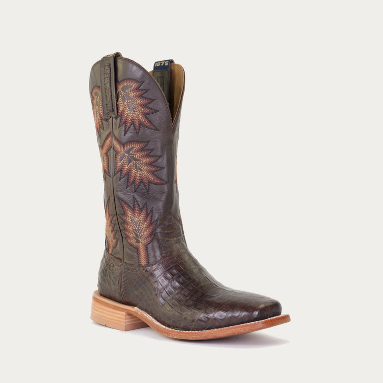 Hyer Mens Russell Boot HM11015 cowboy boots new fall 2025 at Boltranchstore.com Free Shipping leather western free shipping in stock mens cowboy boot caiman belly cowboy boot all brown boot 