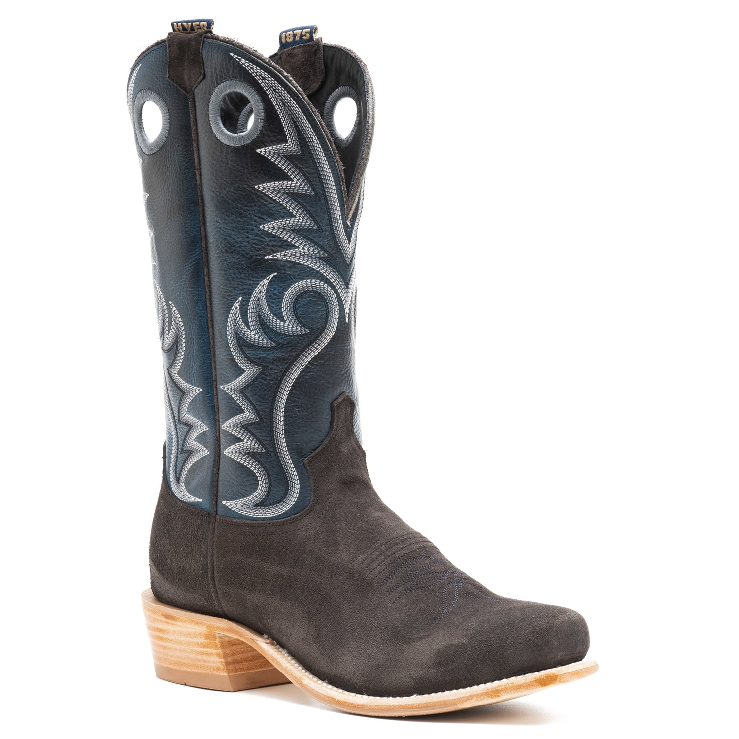 Hyer Mens McCune Gray Roughout Boot