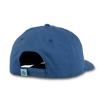 Sendero Genuine Parts Hat Blue flat bill cap with the Sendero agave tag stitched at the back cowboy