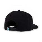 Sendero Genuine Parts Hat Black flat bill cap with the Sendero agave tag stitched at the back cowboy