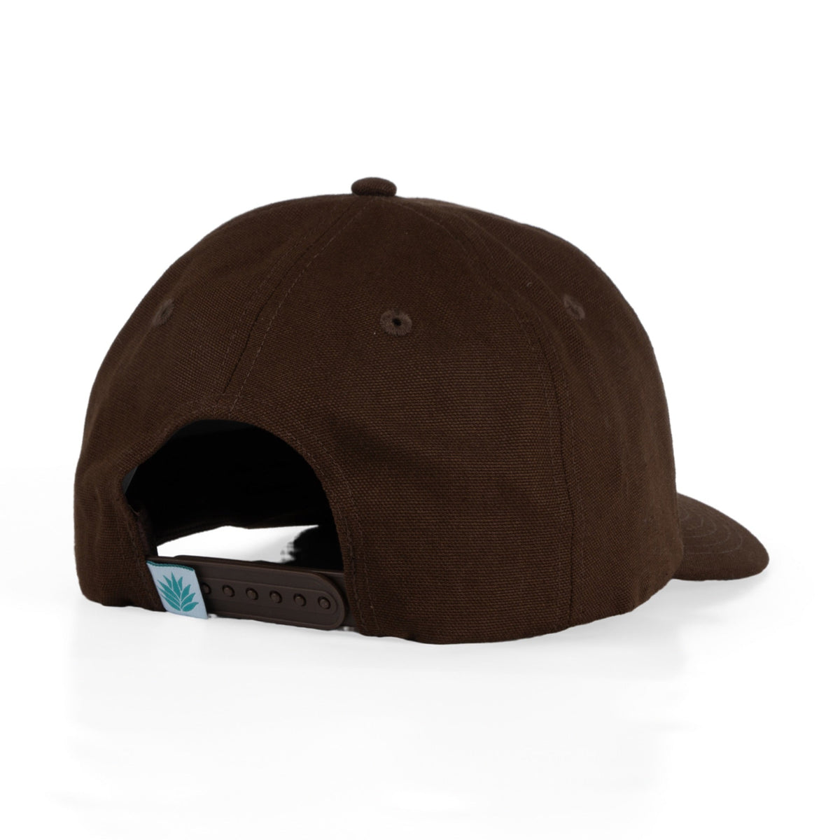Sendero Troutlaw Hat Brown flat bill cap with the Sendero agave tag stitched at the back cowboy