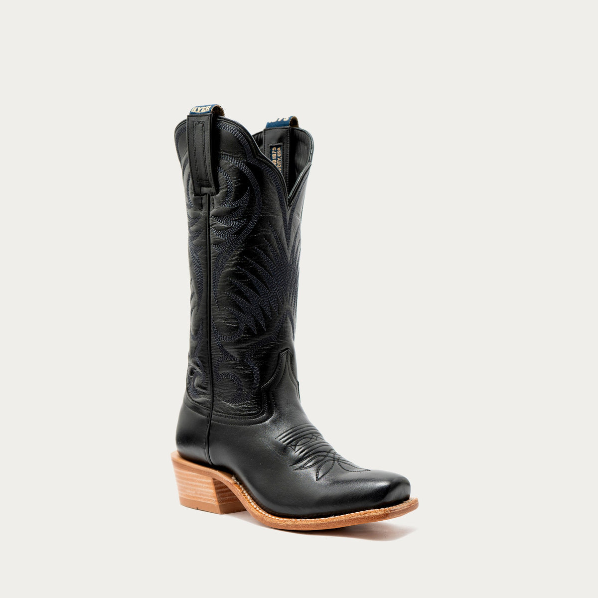 Hyer Womens Leawood Black Boot an all back boot in a 13 inch shaft with a cutter toe