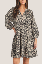 Dylan Harper Dress womens mini black floral dress fall 2025 Boltranchstore.com