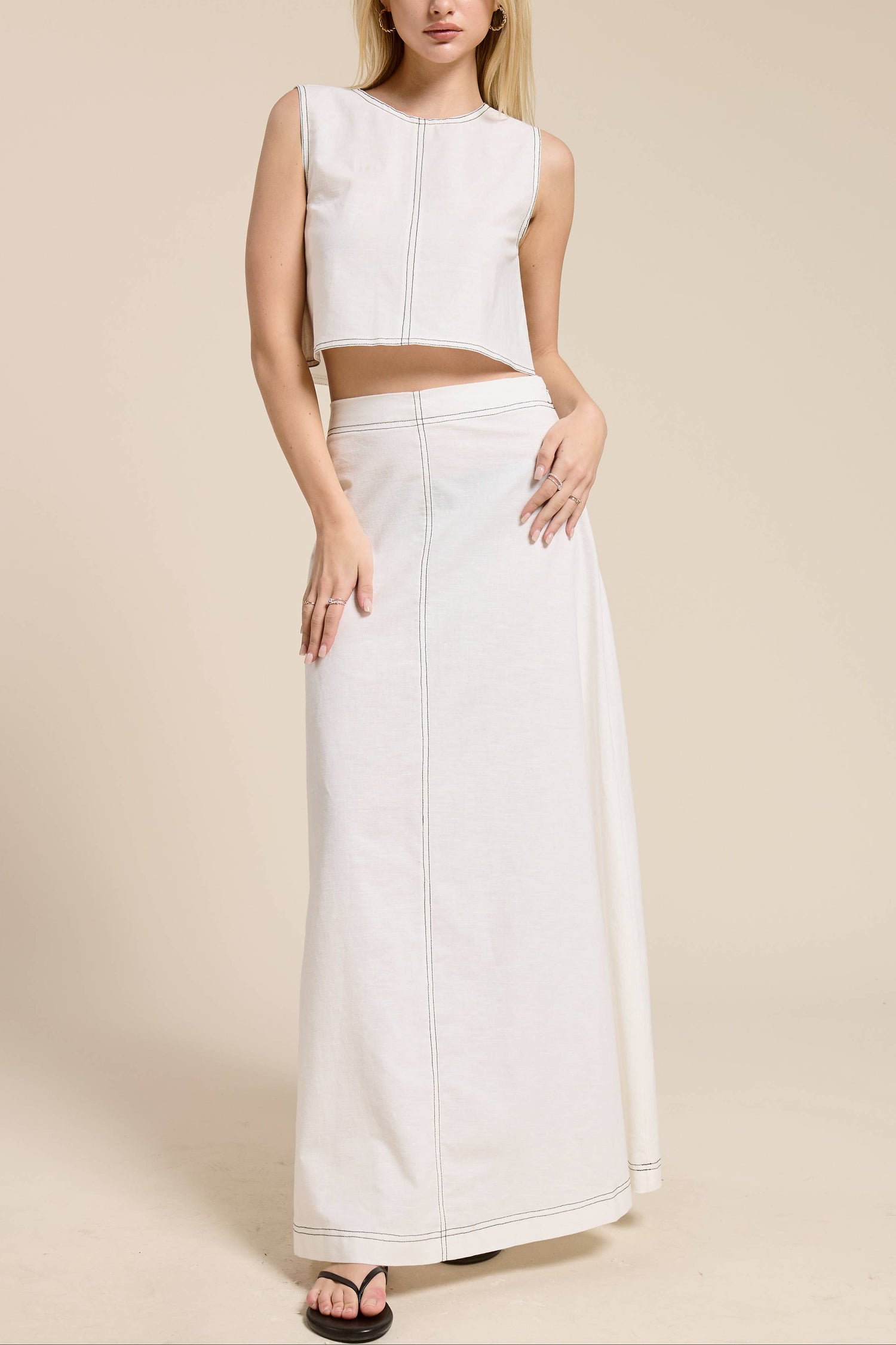 Hazel Skirt and Top Set womens matching skirt off white and black Boltranchstore.com Free Shipping western clothing fashion popular spring 2026