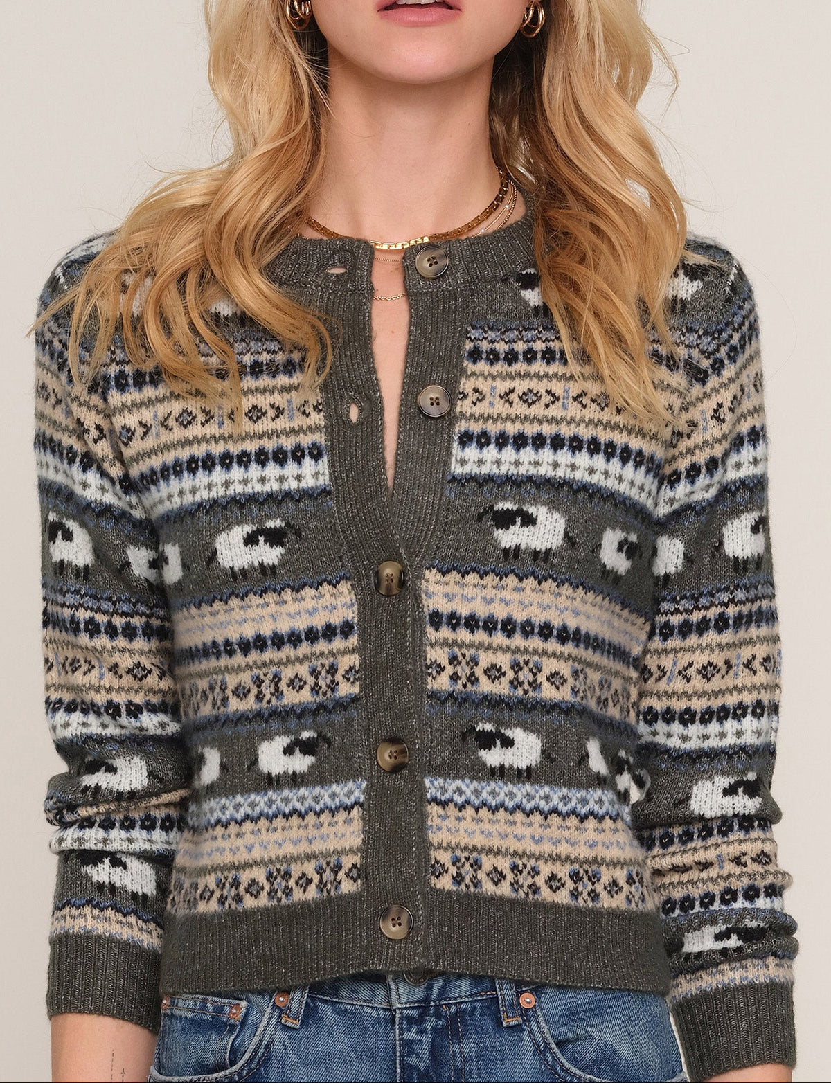 Heartloom Cole Cardi spruce green soft knit cardigan womens western boutique Utah SKU 268SK5B