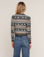 Heartloom Cole Cardi sheep pattern knit throughout the body