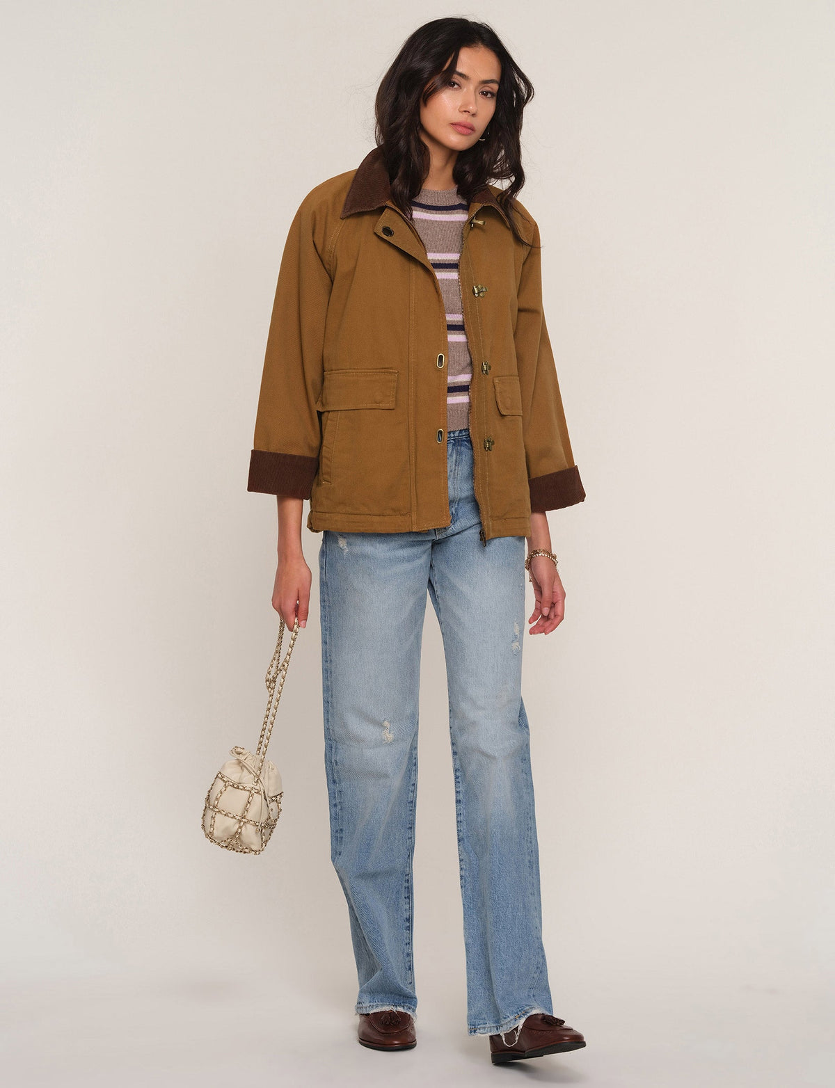 Heartloom Matin Jacket Whisky flattering long line silhouette with zipper front womens western clothing