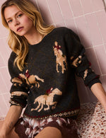 Heartloom Jemma Sweater sweater paired with jeans and boots western fashion Park City