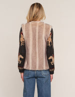 Heartloom Zamata Vest Blonde plush vest for layering over sweaters cowgirl winter style Park City